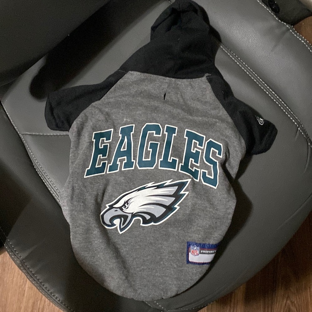 Fur baby, NFL official Eagles jersy Size medium.hoodie has a leash hole.